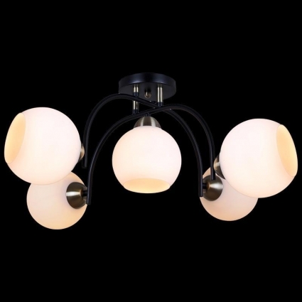 Потолочная люстра Illumico IL0250-5CSQ-79 BK AB в стиле модерн, цвет черный