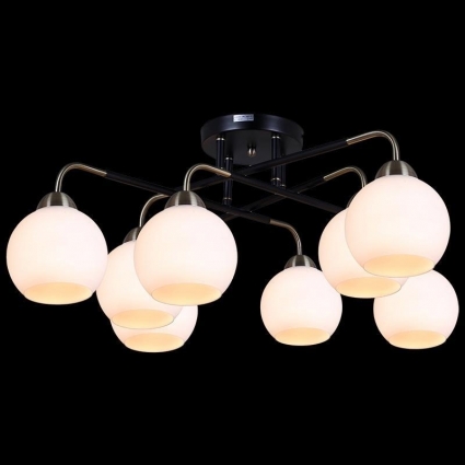 Потолочная люстра Illumico IL0252-8CSQ-79 BK AB в стиле модерн, цвет черный