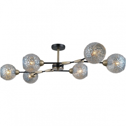 Потолочная люстра Illumico IL0253-6CSQ-79 BK AB в стиле модерн, цвет античная бронза