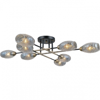 Потолочная люстра Illumico IL0255-8CSQ-79 BK AB в стиле модерн, цвет античная бронза
