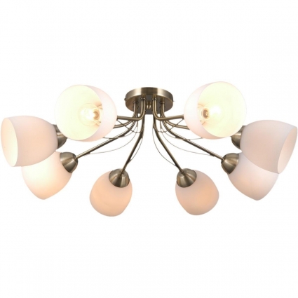 Потолочная люстра Illumico IL0333-8CSQ-79 AB в стиле модерн, цвет античная бронза