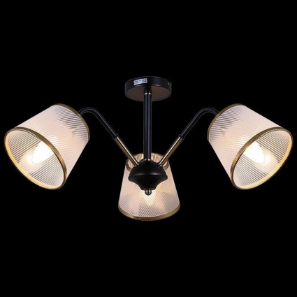 Потолочная люстра Illumico IL0344-3CSQ-79 BK AB в стиле модерн, цвет черный