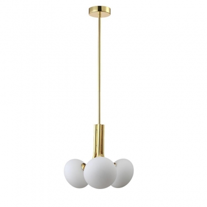 Подвесной светильник Crystal Lux ALICIA SP3 GOLD/WHITE в стиле модерн, цвет золотой