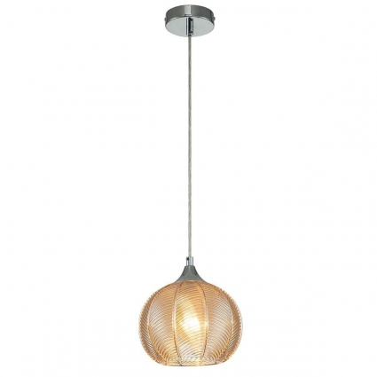 Подвесной светильник Escada Pion 10194/1S Amber в стиле модерн, цвет янтарный