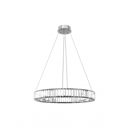 Подвесной светодиодный светильник Loft IT Crystal ring 10135/600 Chrome в стиле модерн, цвет хром