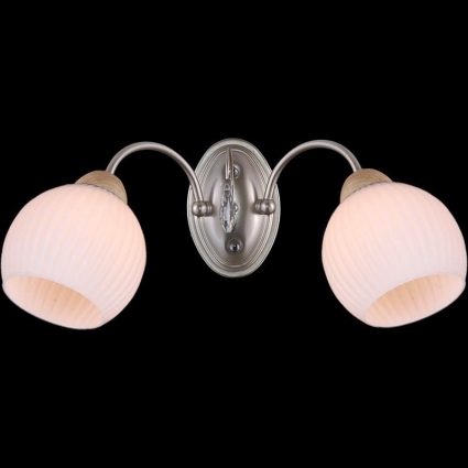 Бра Illumico IL9098-2WSQ-79 CHS WD в стиле модерн, цвет серебро, мощность 80 Вт
