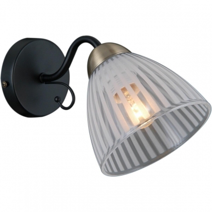 Бра Illumico IL0198-1WSQ-79 BK AB в стиле модерн, цвет черный, мощность 40 Вт