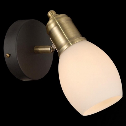 Бра Illumico IL9724-1WSQ-79 BK AB в стиле модерн, цвет античная бронза, мощность 40 Вт