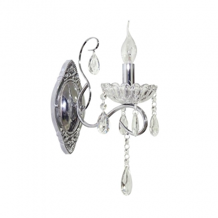 Бра Seven Fires Bellona WD3545/1W-CR-CL в замковом стиле, цвет хром, мощность 60 Вт