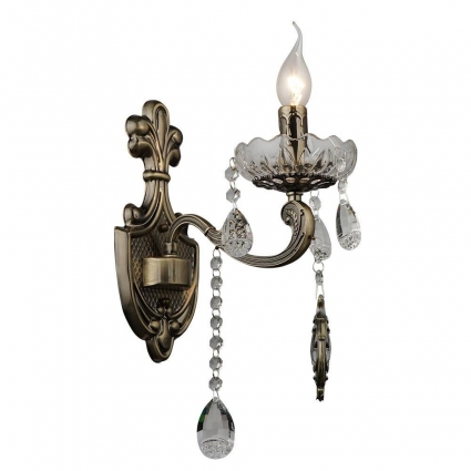 Бра Seven Fires Slane WD3542/1W-AB-CL в замковом стиле, цвет античная бронза, мощность 60 Вт