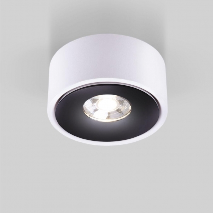 Накладной светодиодный светильник Elektrostandard Glide 25100/Led белый/черный a059332 в стиле Хай-тек, цвет белый