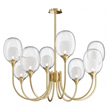 Подвесная люстра Maytoni Aura MOD016PL-08BS цвет латунь