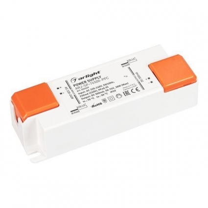 Драйвер Arlight ARJ-SP-76500-PFC 50-76V 38W IP20 0,5A 033269, цвет белый