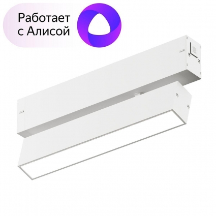 Трековый светодиодный светильник Denkirs Smart Spot DK8009-WH в стиле Хай-тек, цвет белый