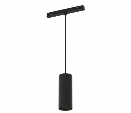 Трековый подвесной светодиодный светильник Maytoni Technica Focus Led TR041-4-12W3K-M-DS-B в современном стиле, цвет черный