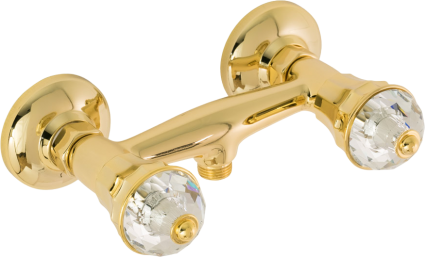 Смеситель для душа Migliore Prestige Crystal 28013 золото двухвентильный