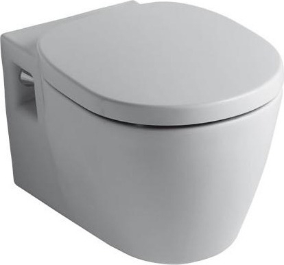 Унитаз подвесной Ideal Standard Connect W941102 с микролифтом, белый, овальный, 36.5x54.5 см