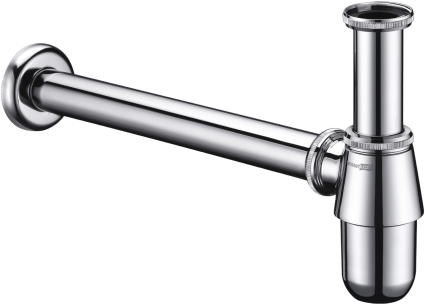 Сифон для раковины Wasserkraft A071 хром, выпуск боковой