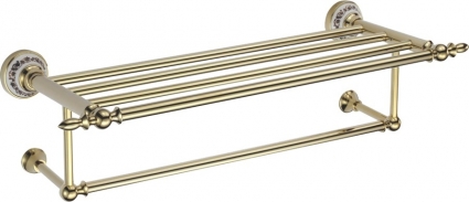 Полка Savol 68b S-06845B для полотенец, золото, подвесная