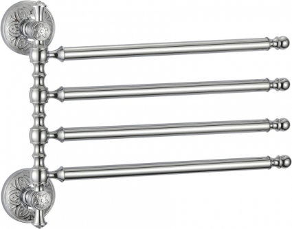Полотенцедержатель Savol 58а S-005804A хром, четверной, подвесной, поворотный