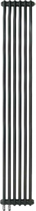Радиатор стальной Arbonia 2180/06 N69 твв Anthrazit metallic 2 -трубчатый, нижняя подводка, на площадь 10.3 кв.м., серый, 29.4x6.5x180 см