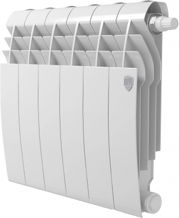 Радиатор биметаллический Royal Thermo Biliner VD 350 bianco traffico VDR, 6 секции, на площадь 8 кв.м., белый, 48x8.7x43.1 см