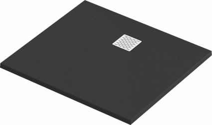 Поддон для душа Good Door Essentia 80x100 черный прямоугольный, низкий
