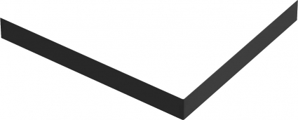 Экран для поддона Good Door Essentia 90x80 черный