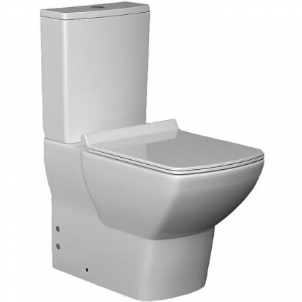 Напольный унитаз ISVEA Soluzione VI 10SZ04002SV белый прямоугольный, 34.5x54.5 см