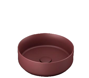Накладная раковина ISVEA Infinity 10NF65036SV-2R 36х36 бордовая круглая, цвет красный