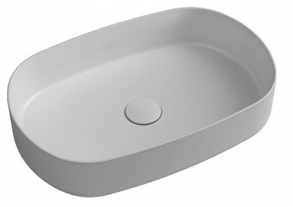 Накладная раковина ISVEA Infinity 10NF65055SV-2L 55х36 белая, матовая, овальная, цвет белый