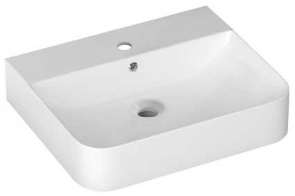 Накладная раковина ISVEA Sott’Aqua 10SQ51061SV 60.5х50 белая прямоугольная, цвет белый