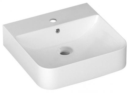 Накладная раковина ISVEA Sott’Aqua 10SQ51051SV 50.7х50 белая прямоугольная, цвет белый