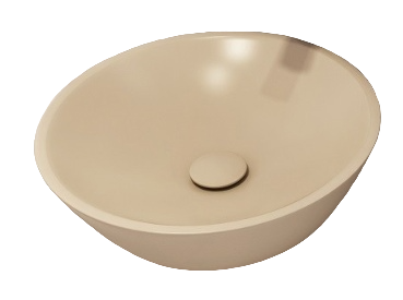 Накладная раковина ISVEA SistemaY 10SY66045SV-2K 45х45 слоновая кость круглая,  в современном стиле