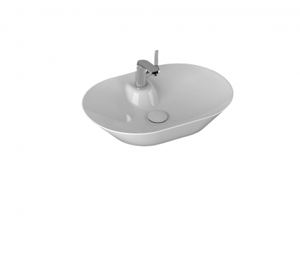 Накладная раковина ISVEA SistemaY 10SY51060SV 60х42 белая овальная, цвет белый