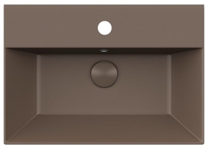 Накладная раковина ISVEA SistemaZ 10SF50060SV-2H 60х42 коричневая прямоугольная, цвет коричневый