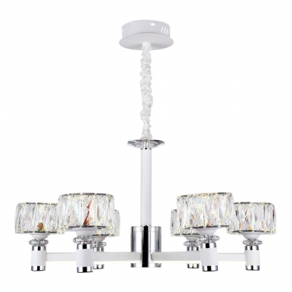 Подвесная светодиодная люстра Ambrella light Traditional TR4518 в стиле модерн, цвет белый