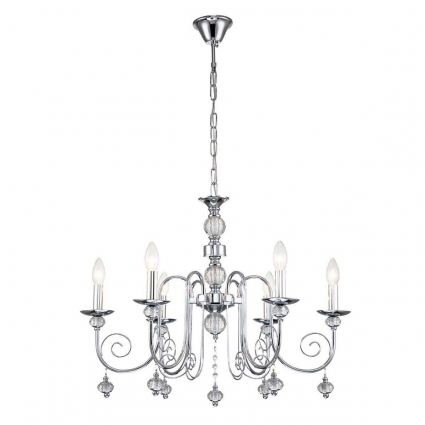 Подвесная люстра Escada Shine 678/6PL Chrome в классическом стиле, цвет хром