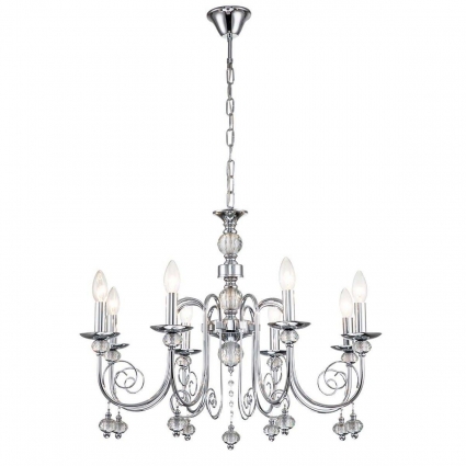 Подвесная люстра Escada Shine 678/8PL Chrome в классическом стиле, цвет хром
