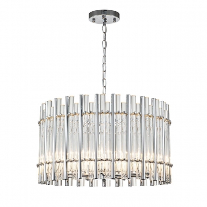 Подвесная люстра Indigo Violino 12025/7P Chrome V000308 в классическом стиле, цвет хром
