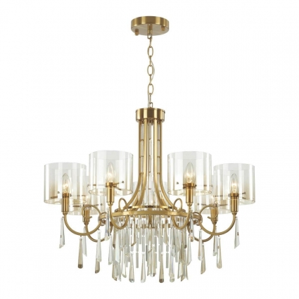 Подвесная люстра Odeon Light Exclusive Nicole 4886/7 в стиле модерн, цвет янтарный