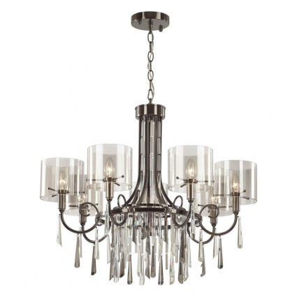 Подвесная люстра Odeon Light Exclusive Nicole 4890/7 в стиле модерн, цвет дымчатый