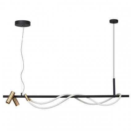 Подвесная светодиодная люстра Odeon Light Corda 4397/30L в стиле Хай-тек, цвет античная бронза
