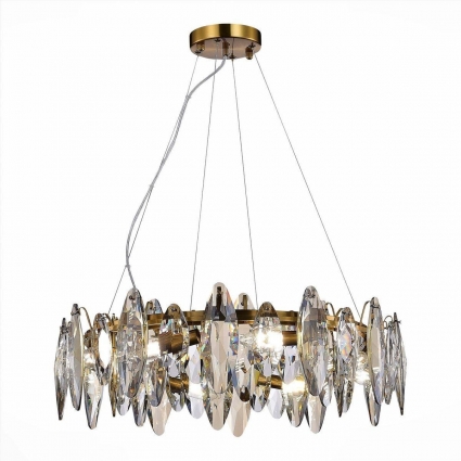 Подвесная люстра ST Luce Ancona SL1227.303.08 в стиле модерн, цвет латунь