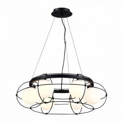 Подвесная люстра ST Luce Asolo SL1189.403.06 в стиле Хай-тек, цвет белый