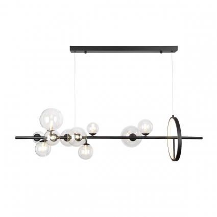 Подвесная люстра Loft IT Molecule 10023/1200L в стиле Хай-тек, цвет черный