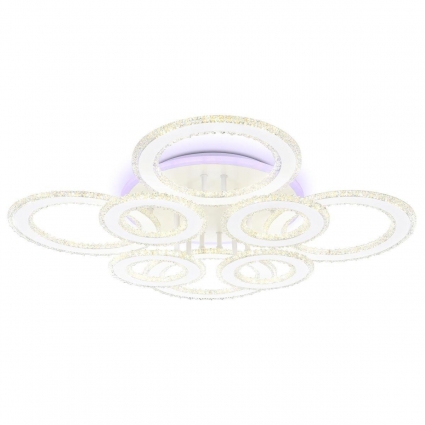 Потолочная светодиодная люстра Ambrella light Acrylica Original FA8854 цвет белый, мощность 208 Вт