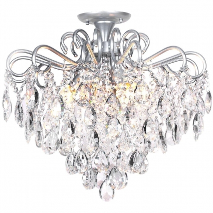 Потолочная люстра Escada Ophelia 643/6P Silver в классическом стиле, цвет серебро