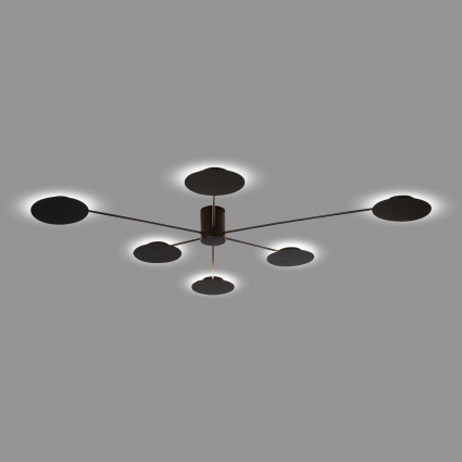 Потолочная светодиодная люстра ST Luce Tondo SL6006.402.06 цвет черный, мощность 30 Вт
