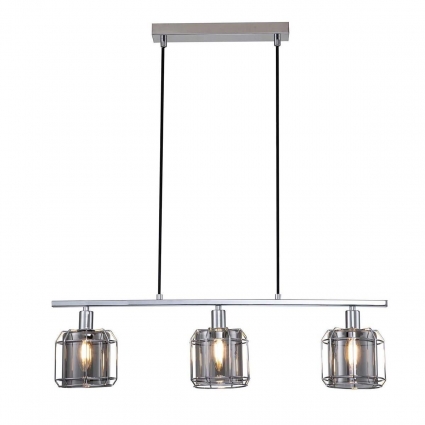 Подвесной светильник Escada Midland 10188/3S Chrome в стиле лофт, цвет хром